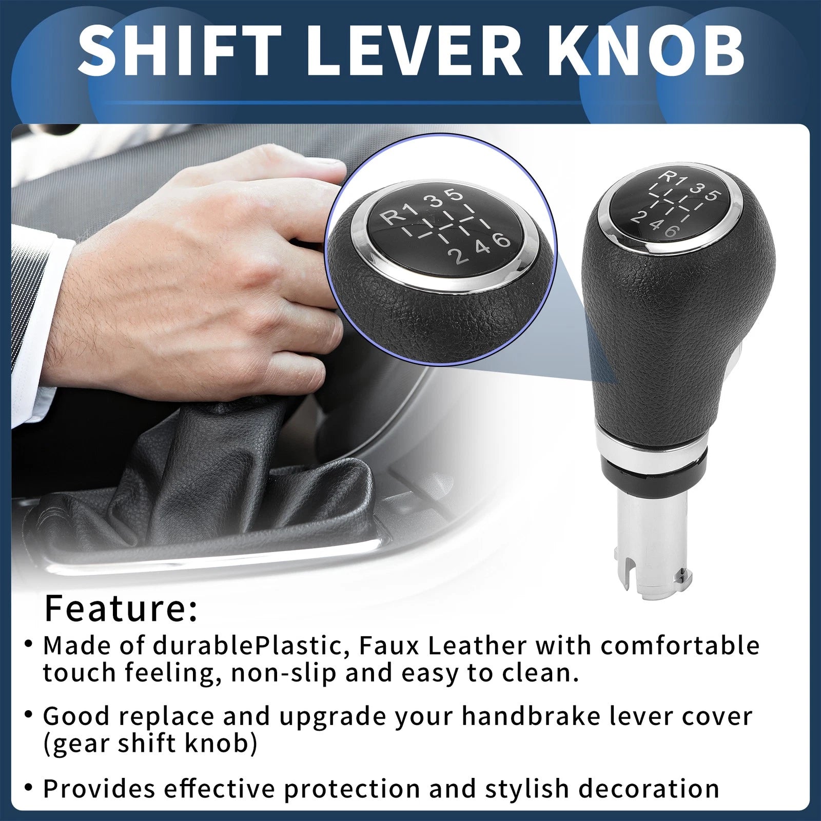 Gear Shift Knob Manual 6 Speed Replacement for Chevrolet Trax (2013–2020)