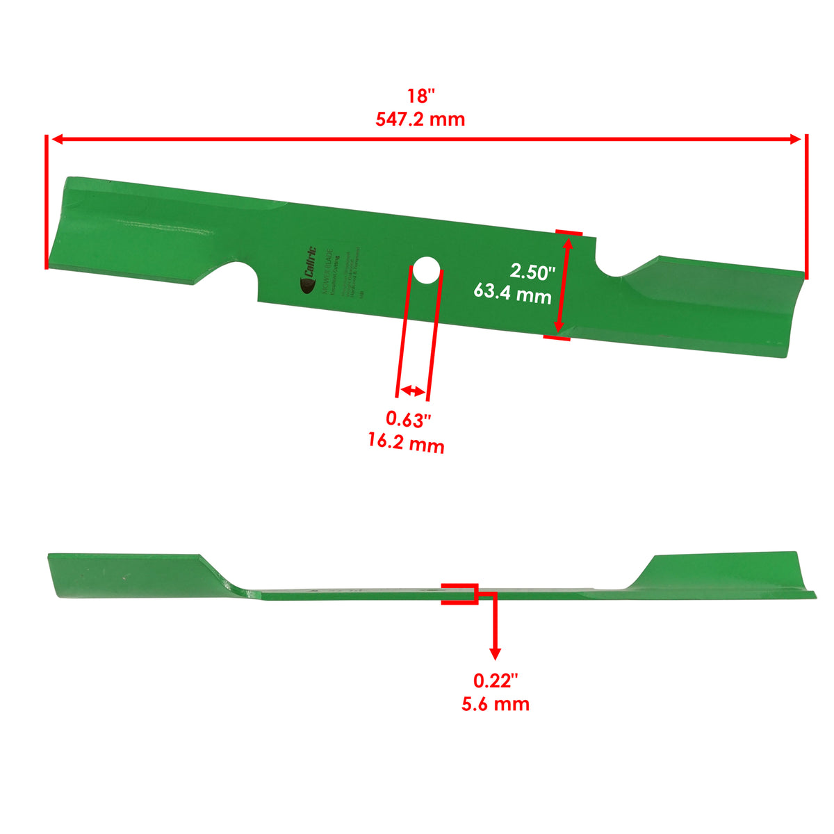 Caltric Mower Blade Spindle Assembly with Blade for Scag SFZ52 (2019–2023)