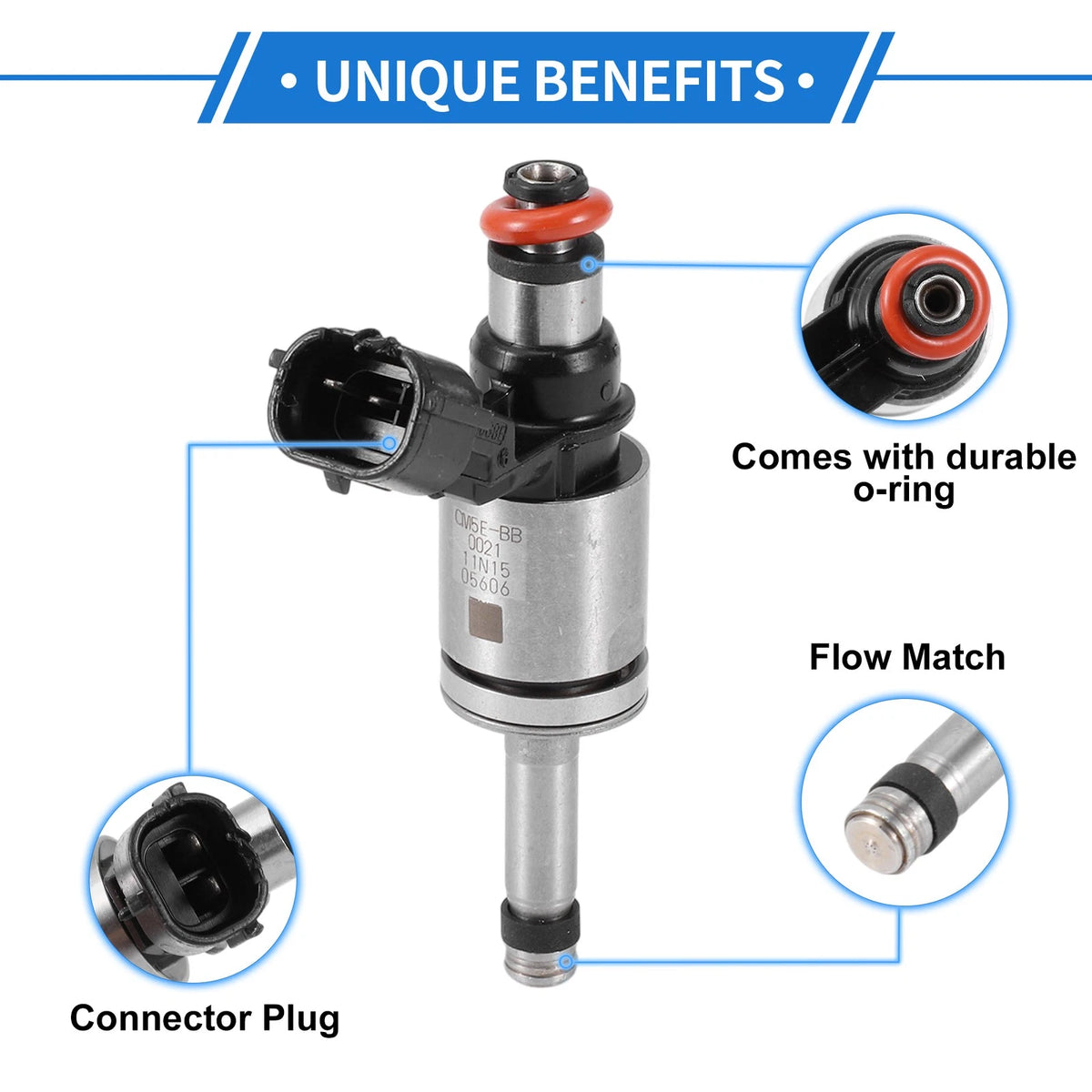 Fuel Injector No.CM5E9F593BB /82511103 for Ford Focus 2.0L (2012–2018)