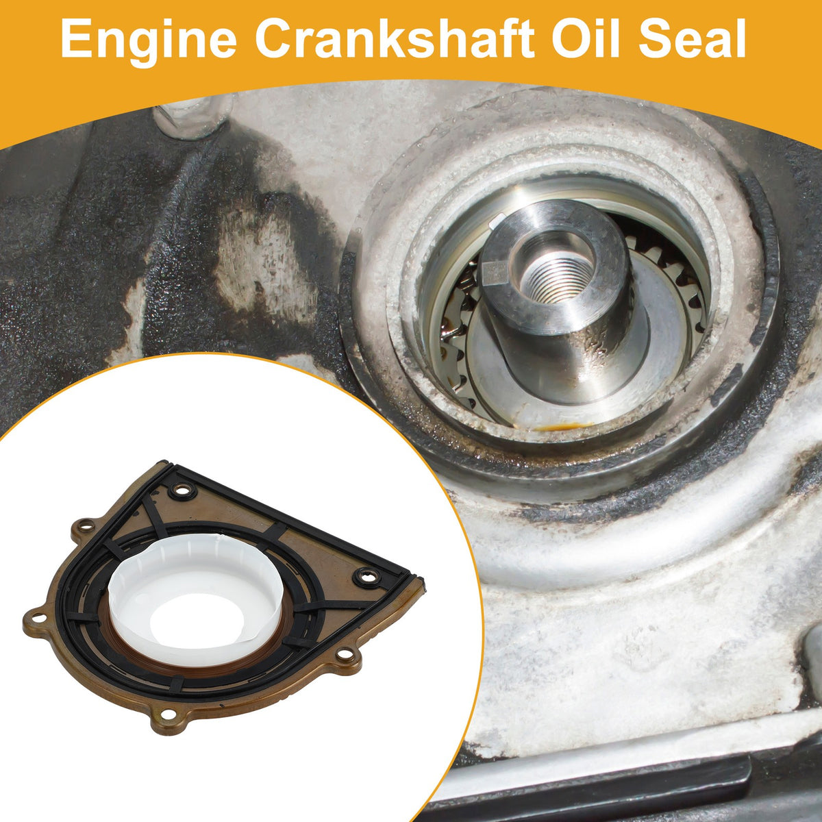 Rear Crankshaft Oil Seal with Flange for Land Rover LR2 (2013–2015)
