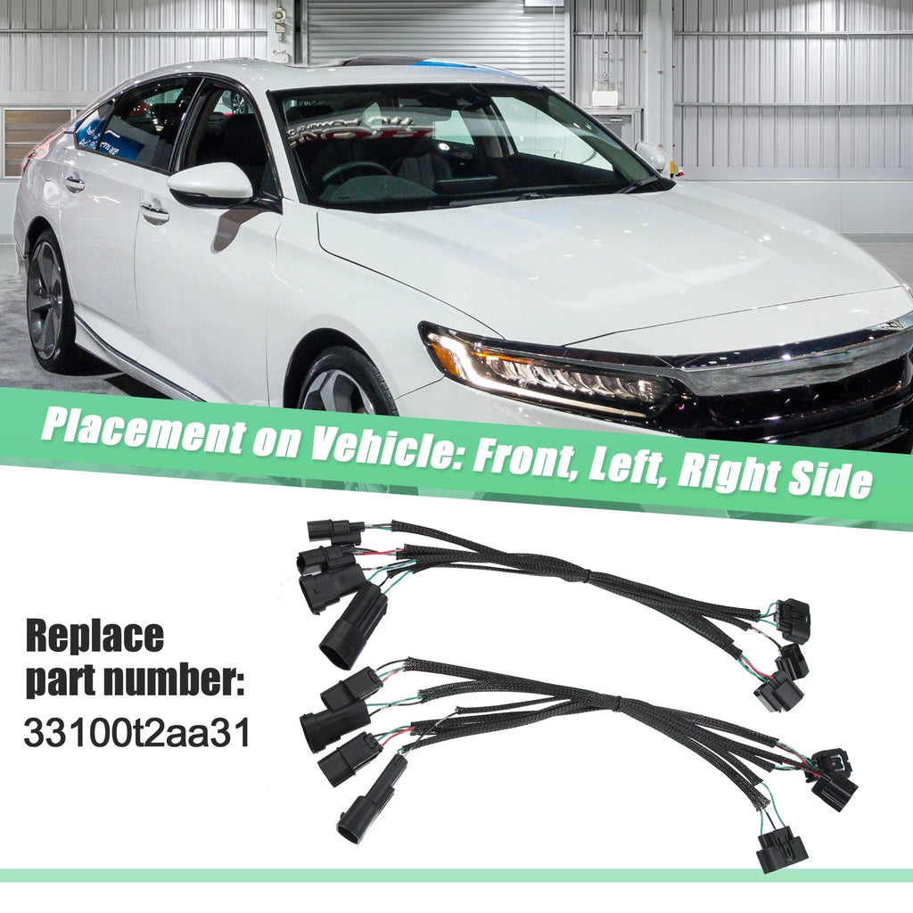 Headlight Adapter Wire Set for Honda Accord 2016–2017 Sedan Halogen LED