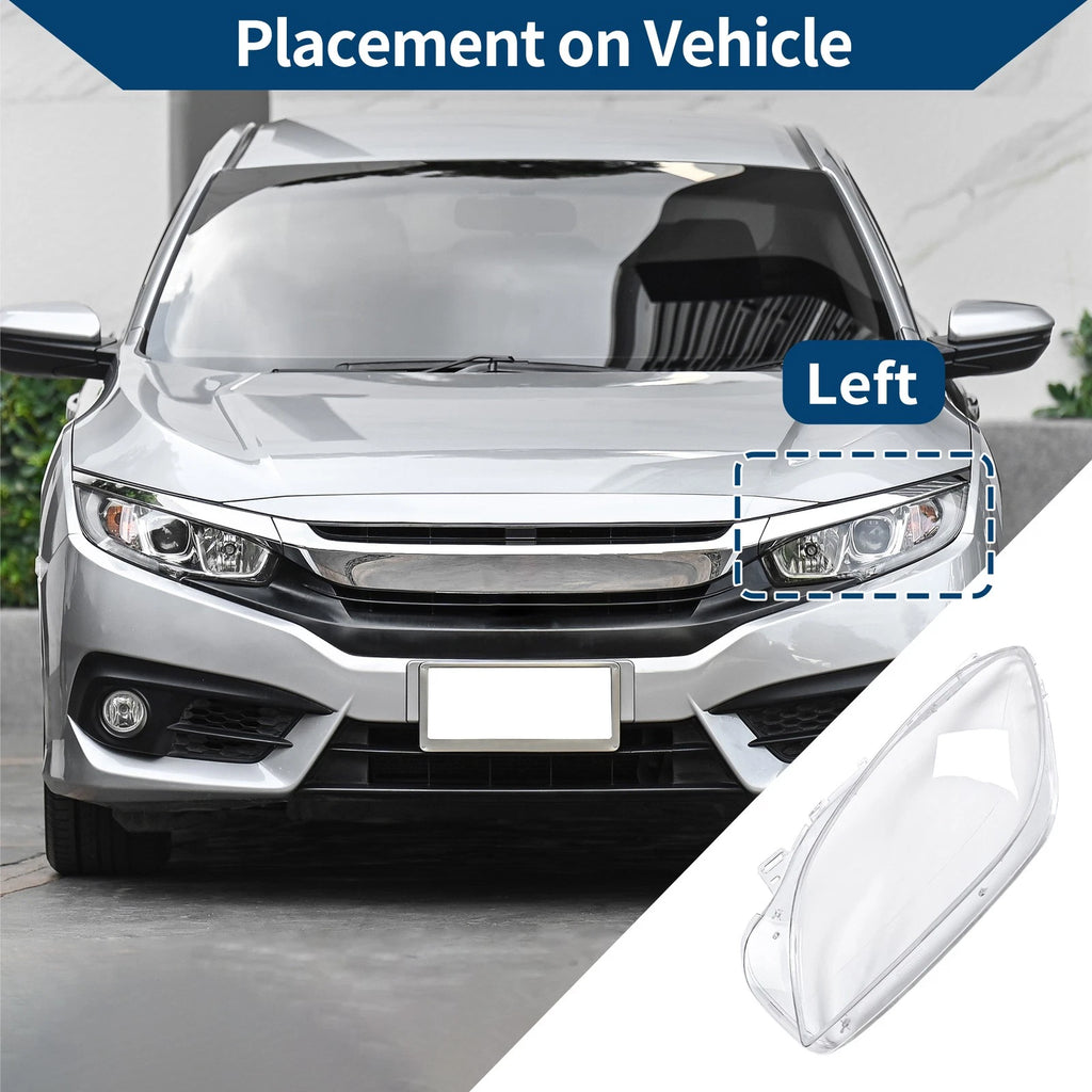 Headlight Lens Cover Front Left for Mercedes-Benz ML350 (2012–2015)