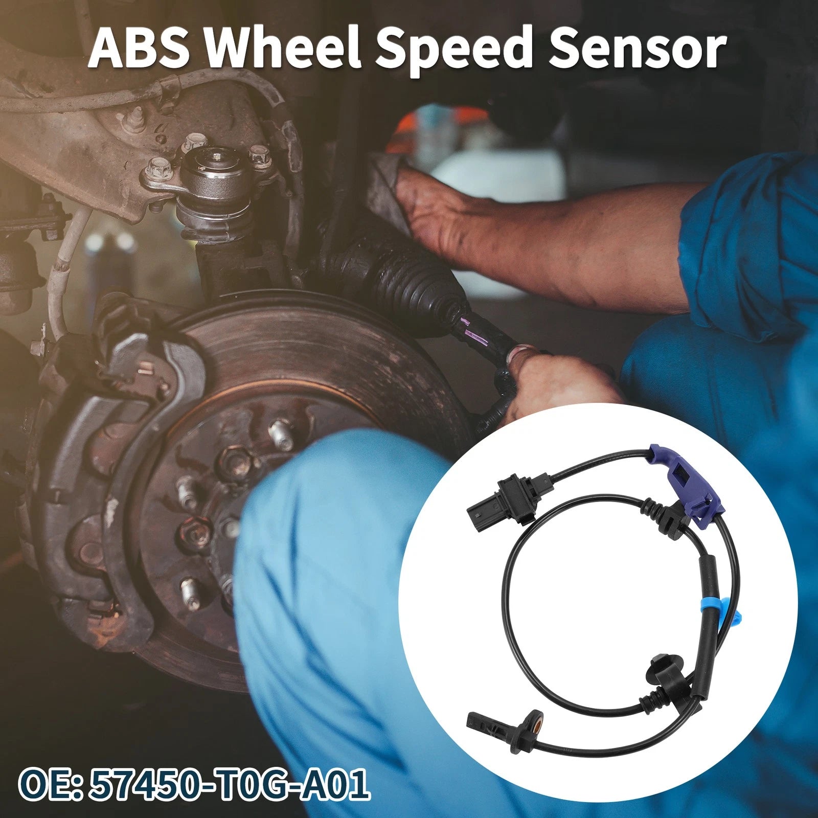 ABS Wheel Speed Sensor Front Right Replacement for Honda CR-V (2012–2016)