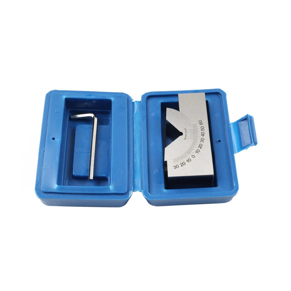 Adjustable Angle V Block Precision Gauge for Micro Milling Setup + Wrench