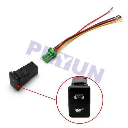 LED Dual Push Button Switch w/ Pigtail for Toyota (Fits )