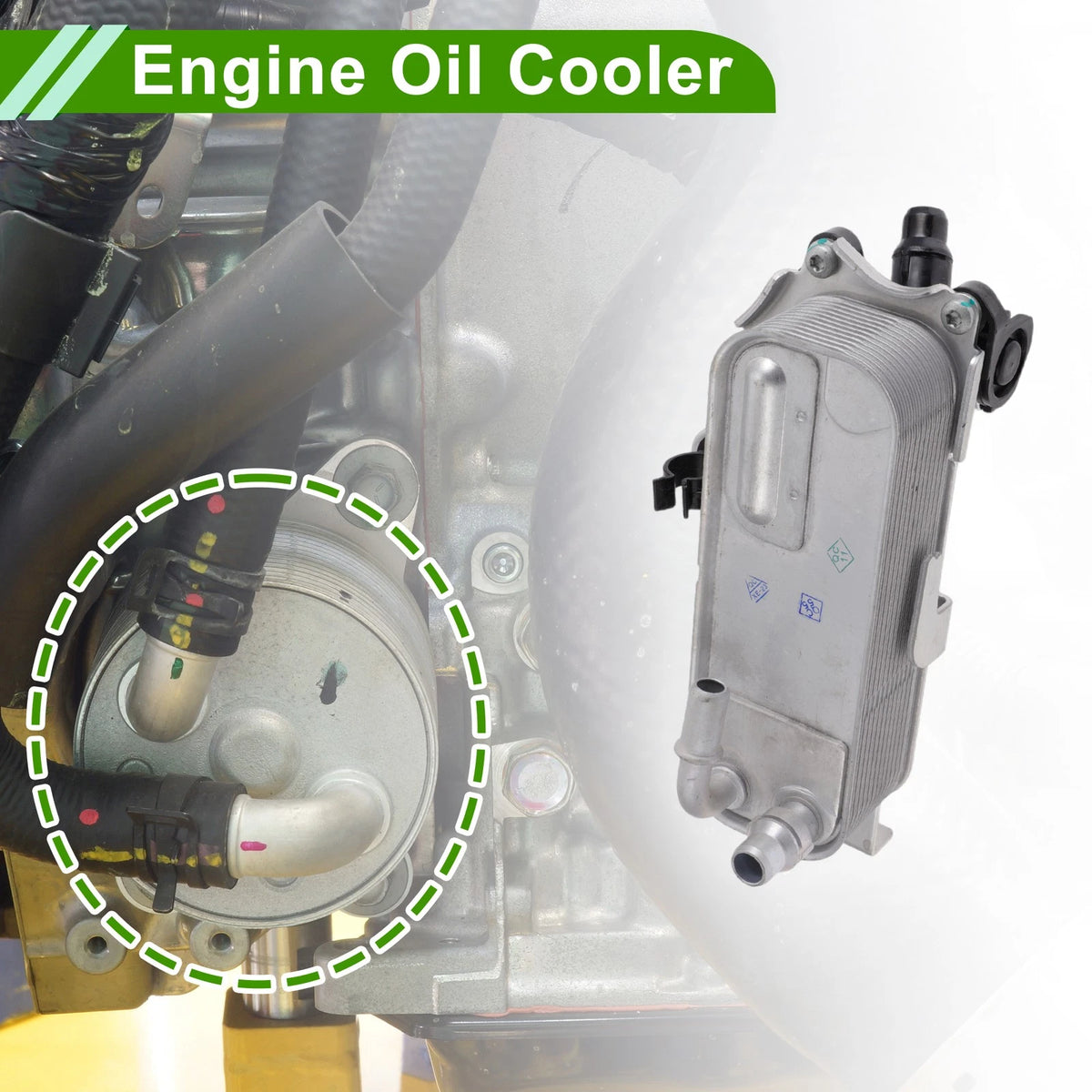 Engine Oil Cooler for BMW 320i xDrive 2013-2018 Transmission Cooler OEM Replacement