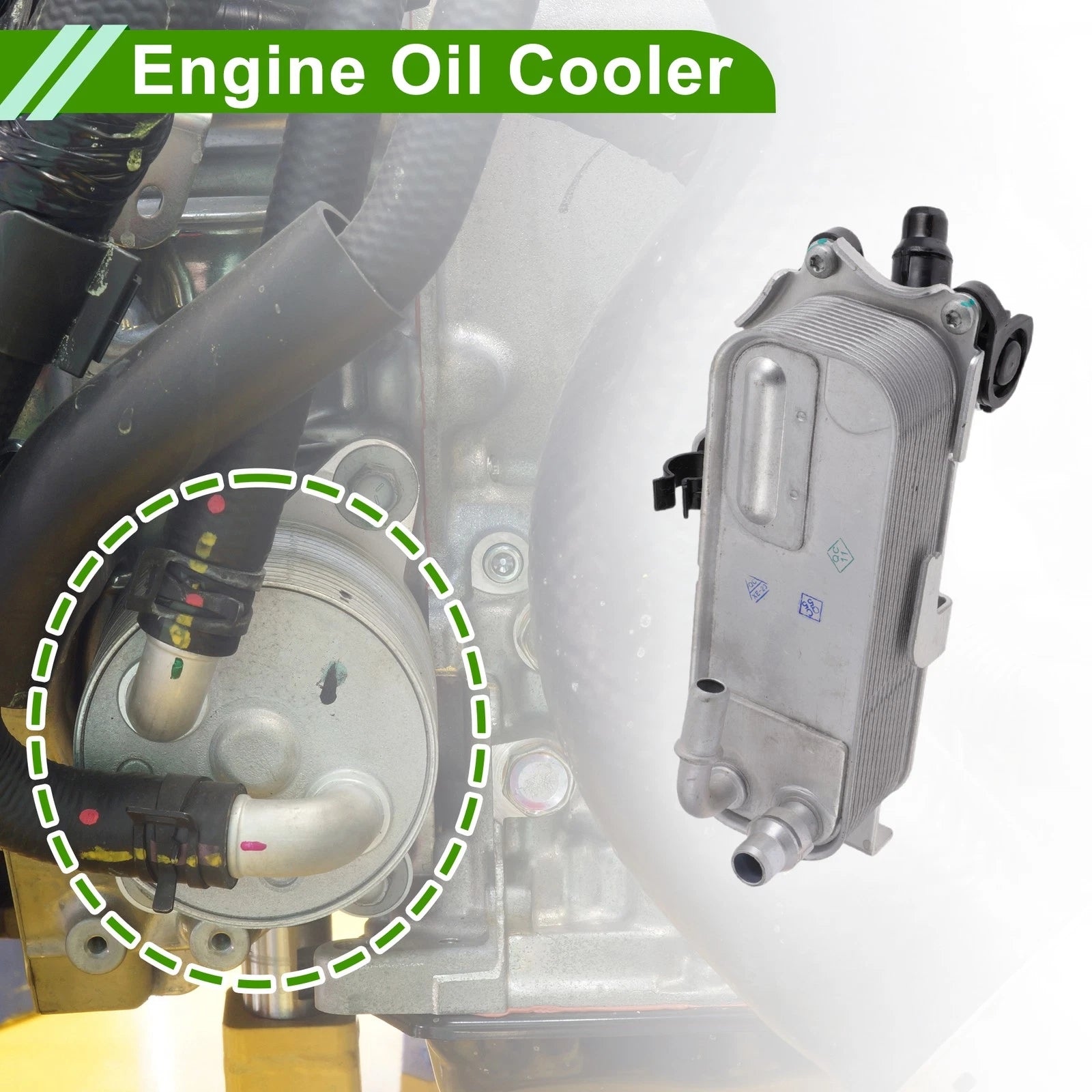 Engine Oil Cooler for BMW 320i xDrive 2013-2018 Transmission Cooler OEM Replacement