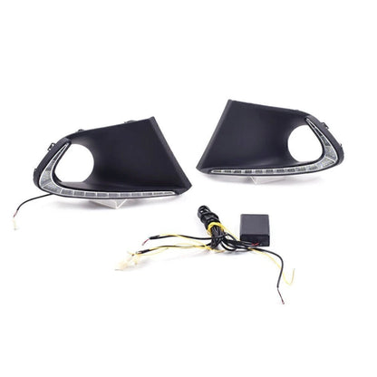 2X LED DRL Daytime Running Lights w/ Turn Signal for Suzuki Baleno (2016–2017)