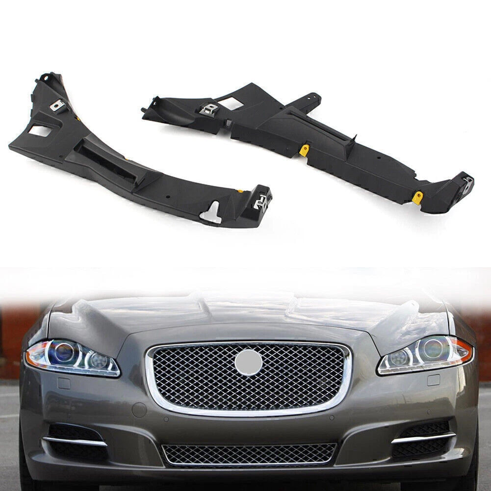 Pair Front Bumper Mount Bracket for Jaguar XJ (2010–2019) C2D43335