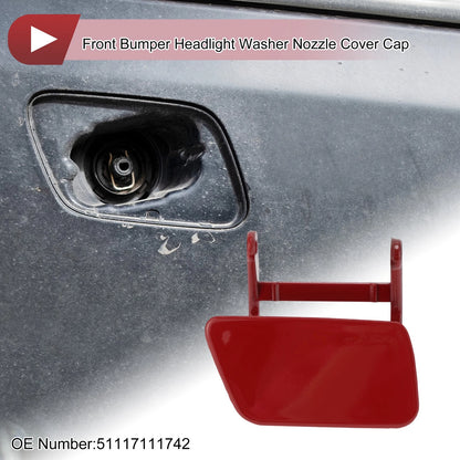 Headlight Washer Nozzle Cover for BMW 525i (2004–2005) Red