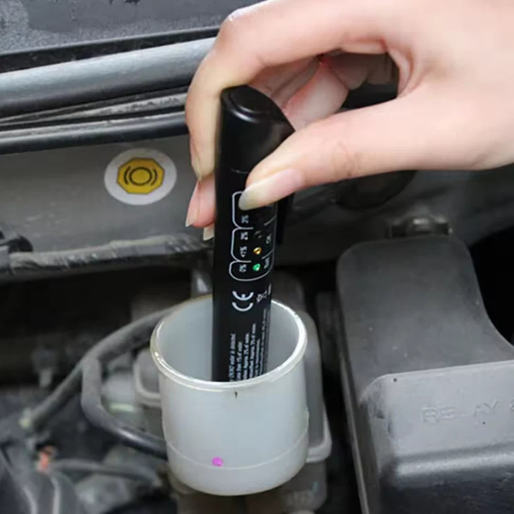 Brake Fluid Tester Pen with 5 LED Indicators and Precision Probe