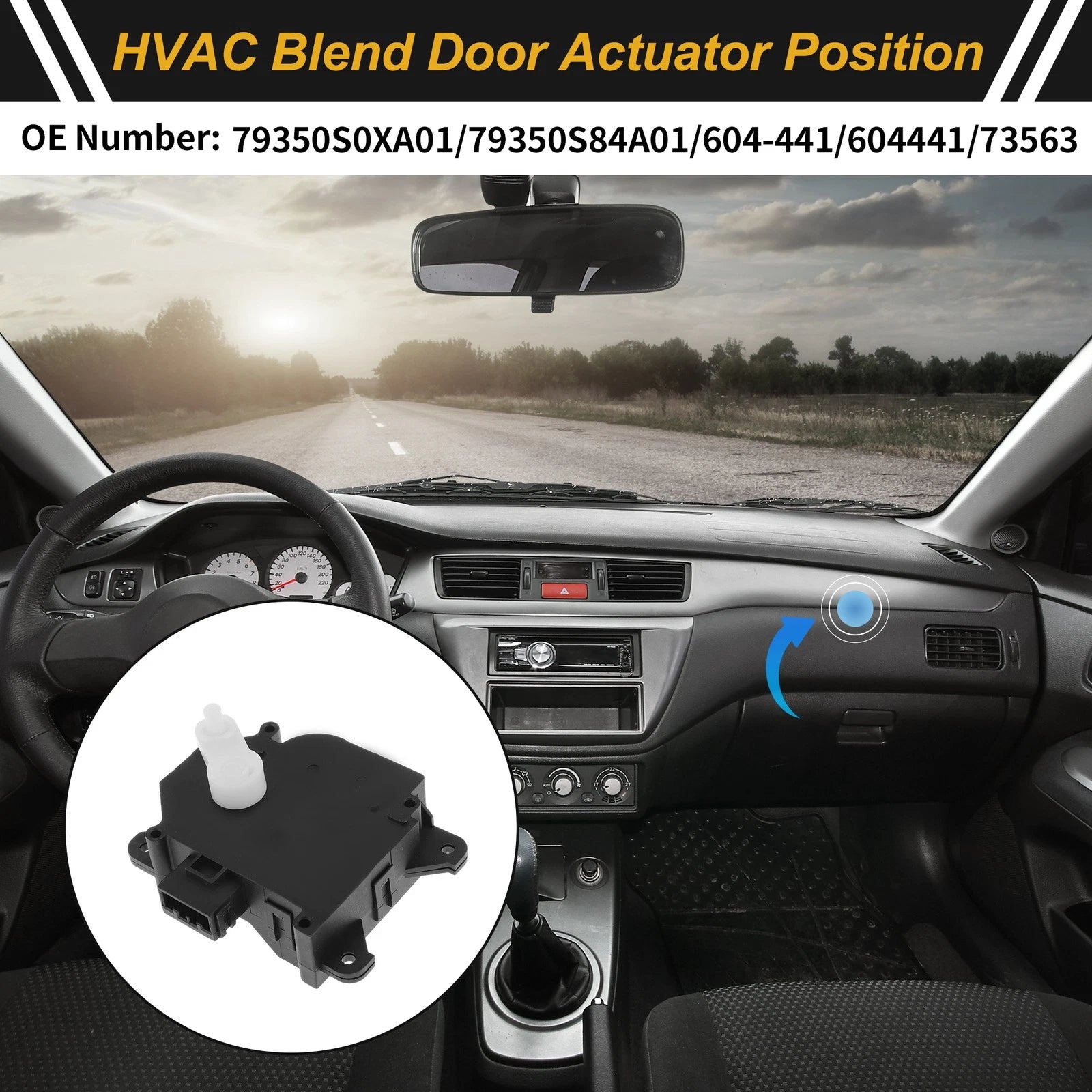 HVAC Heater Blend Door Actuator Replacement for Acura MDX (2001–2006)