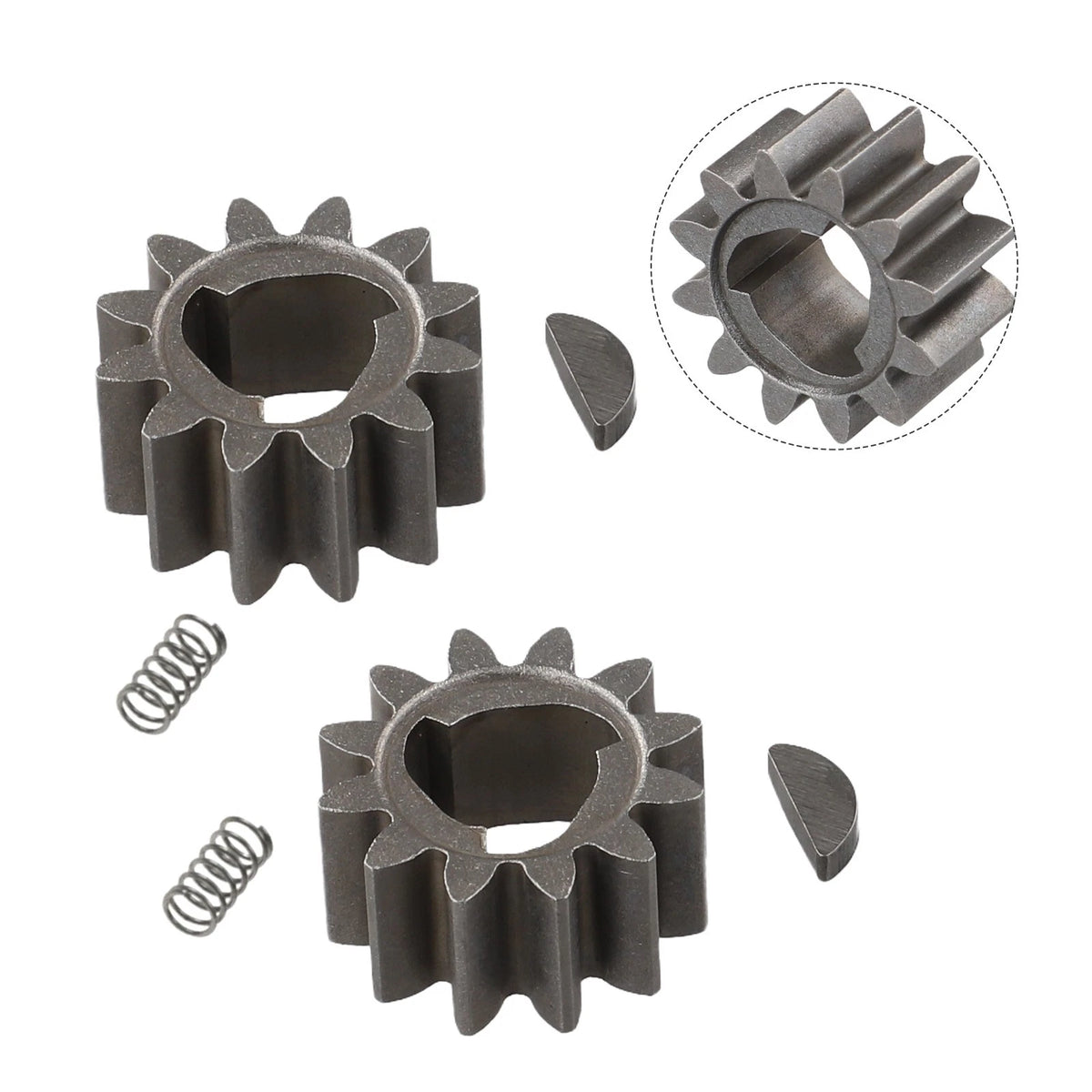 12T Pinion Gear Kit for HRX216 HRX217 (2015–2023) with Compression Springs
