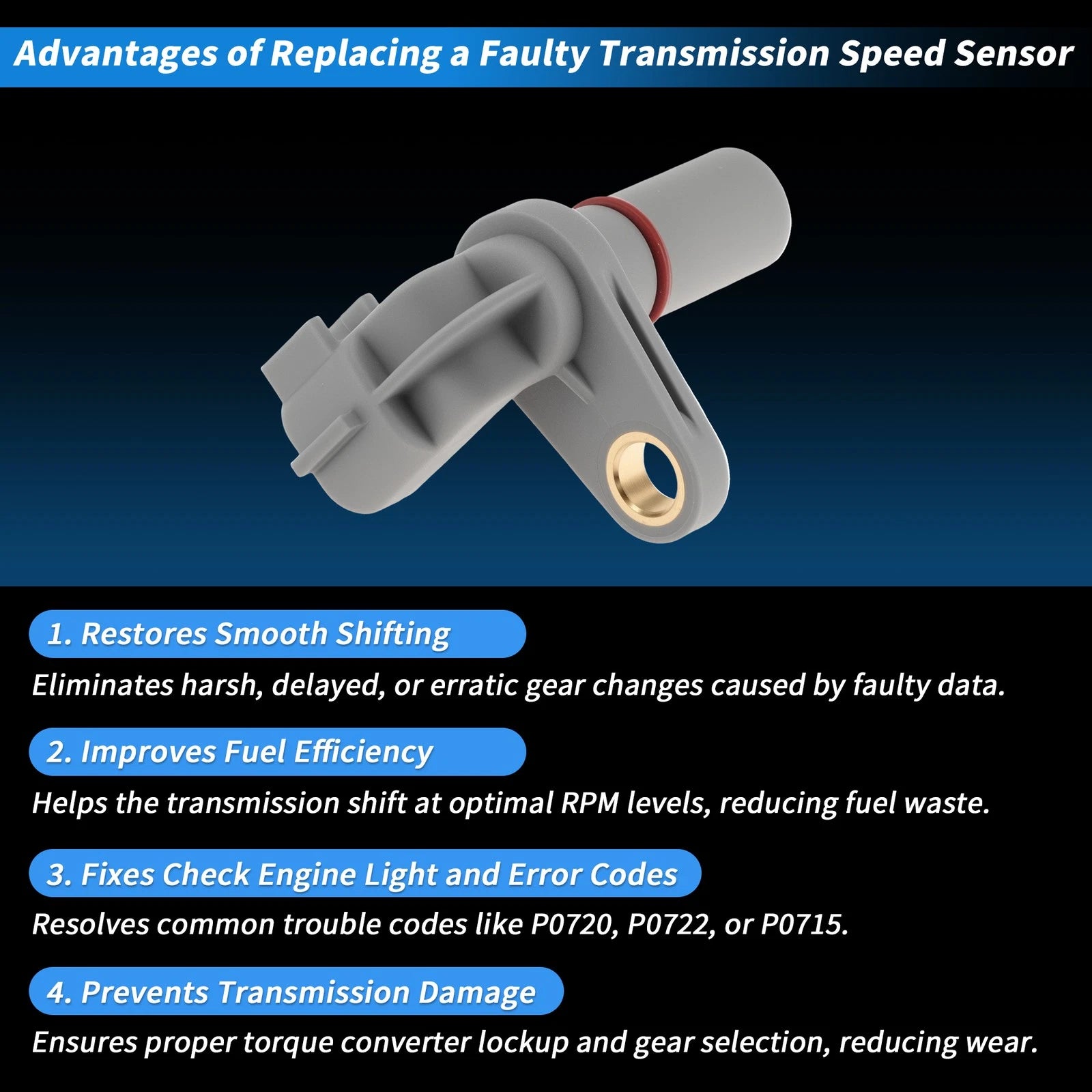 Transmission Speed Sensor No.AE8Z7M101A for Ford Focus (2012–2017)