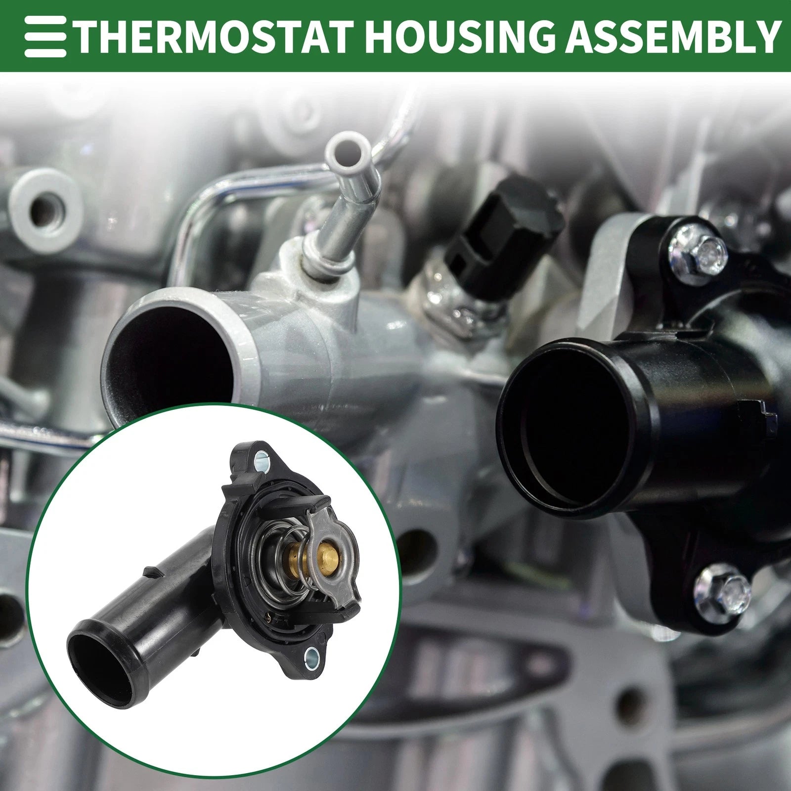 Engine Coolant Thermostat Housing Assembly for Chrysler 300 and Dodge Challenger (2011–2023)