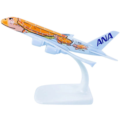 Alloy Plane Model Ornament for A380 (1:500 Scale)