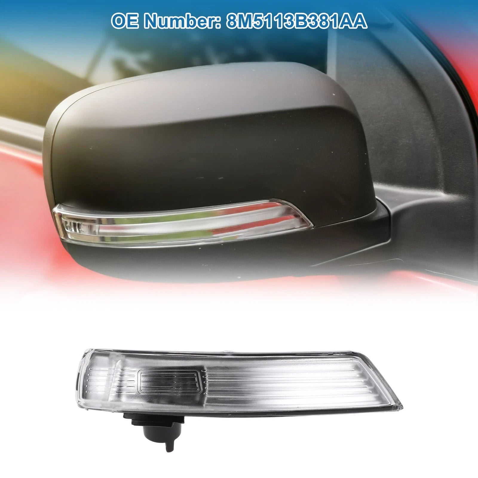 Mirror Turn Signal Light Left LED Replacement for Ford Focus (2012–2018)