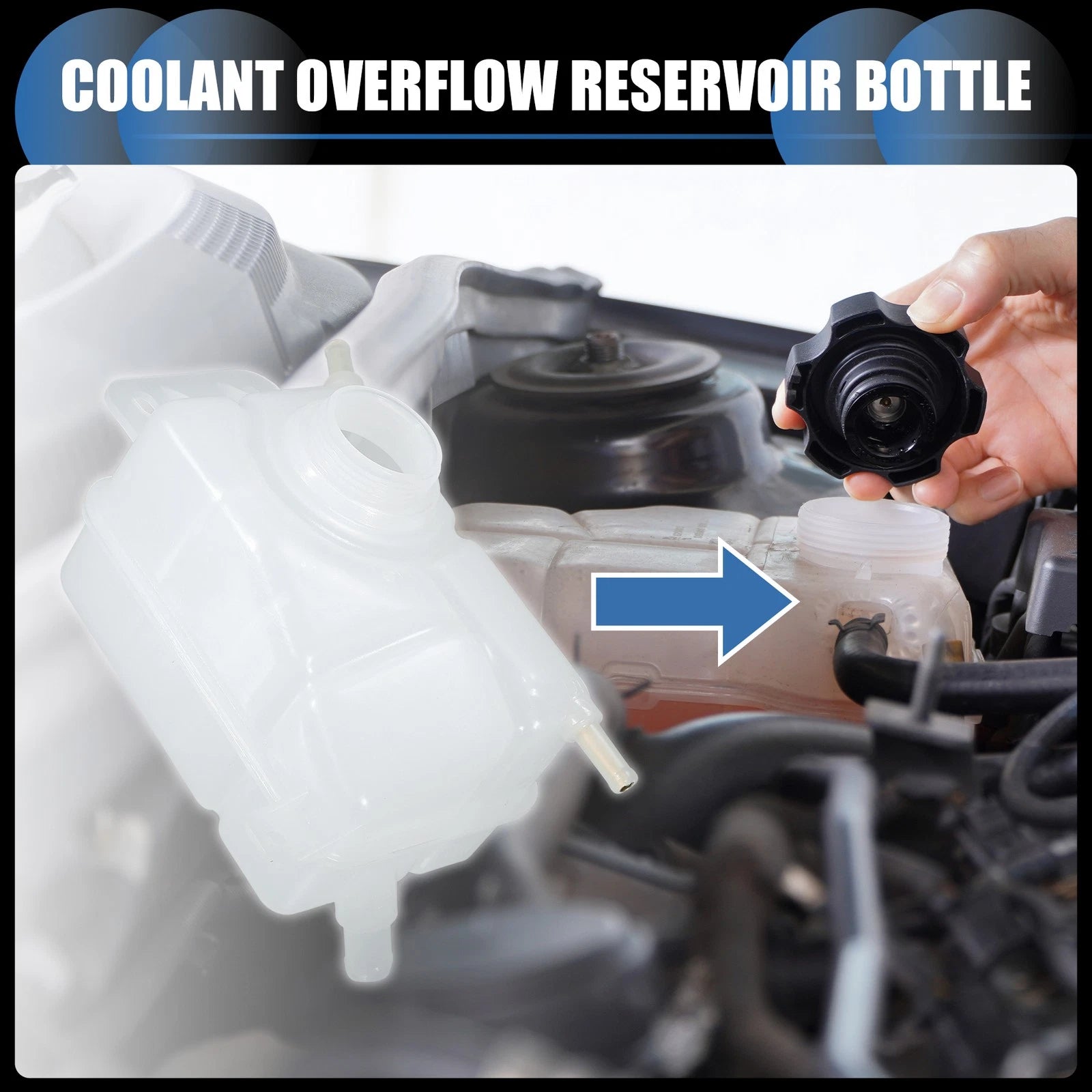 Coolant Recovery Overflow Tank Replacement for Chevrolet Aveo (2004–2008)