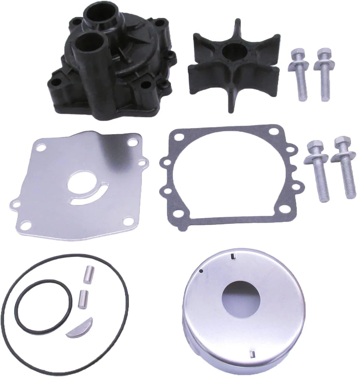 Water Pump Repair Kit with Housing for Yamaha 115 130 HP Outboards (6E5-W0078-A1)