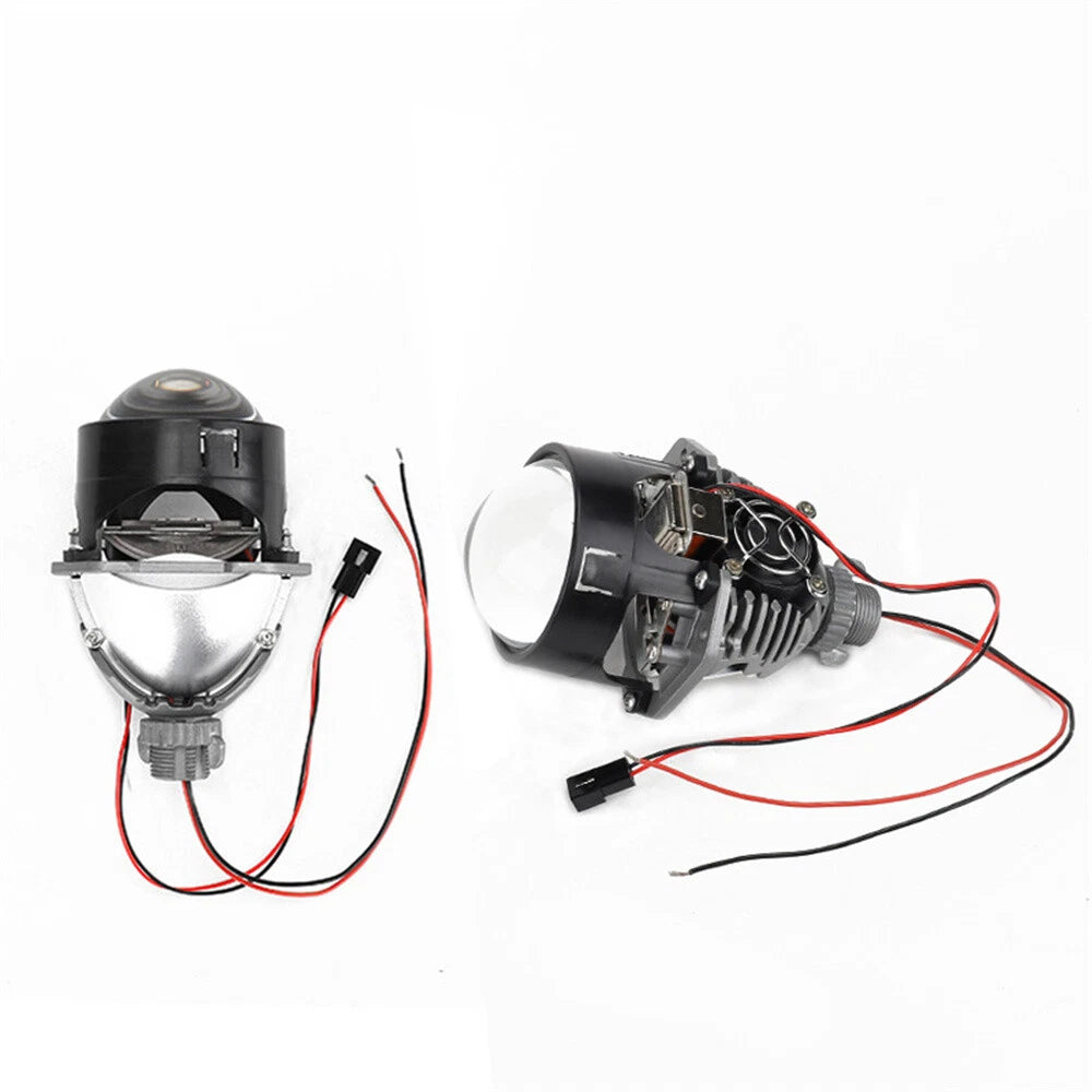 2Pcs 2.5" Bi-LED Projector Lens LED Light For H4 H7 9005 9006 Car Headlight Bulb