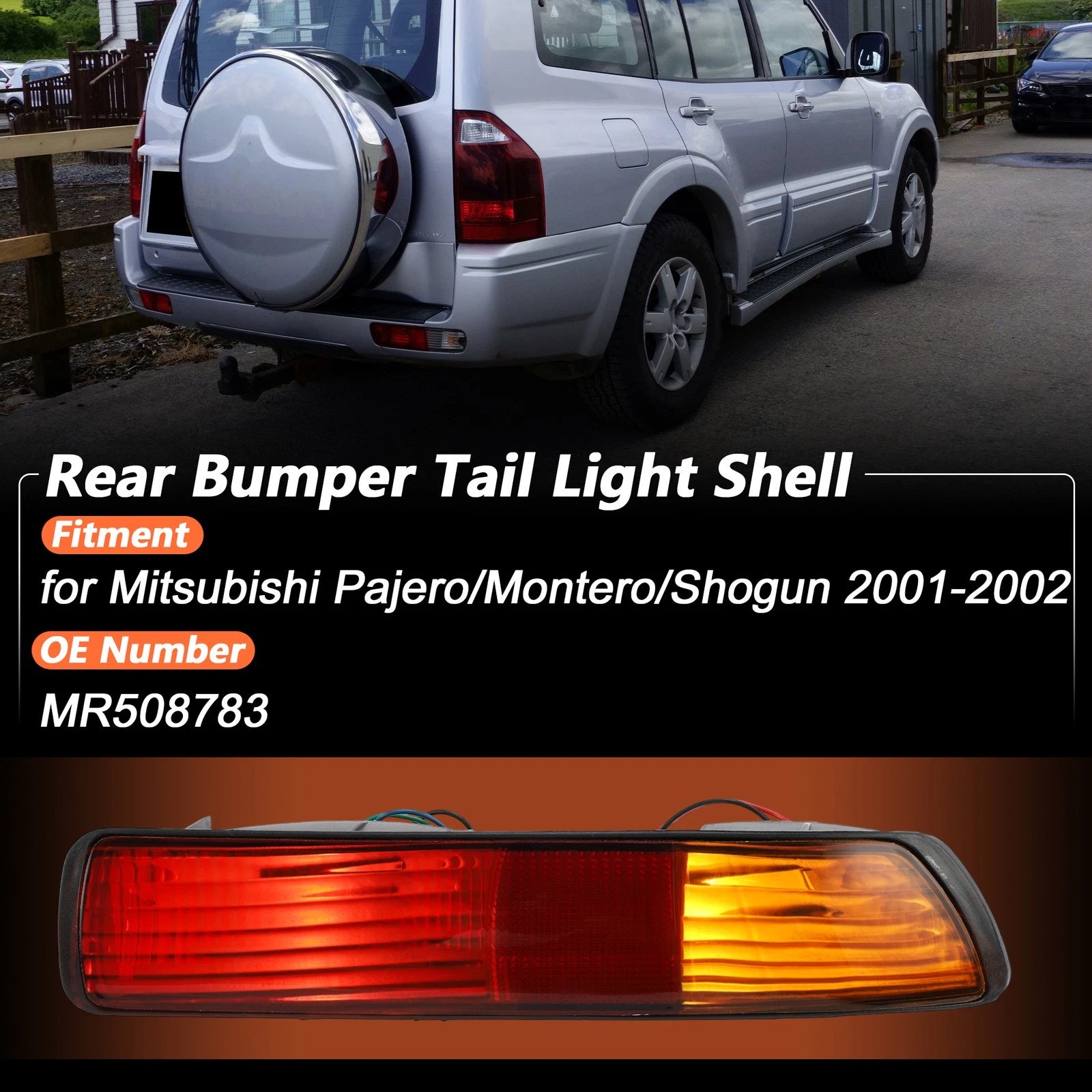 Rear Tail Light Shell Replacement for Mitsubishi Pajero Montero (2003–2009)