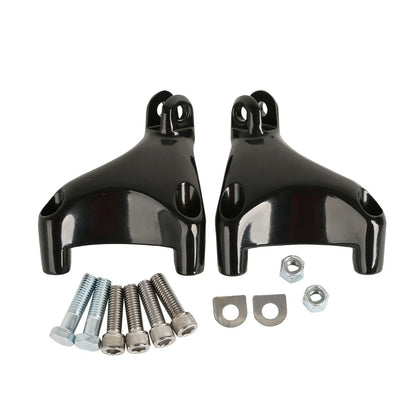 Black Passenger Foot Peg Mount for Harley Sportster Iron XL 883 1200 (2004–2013)