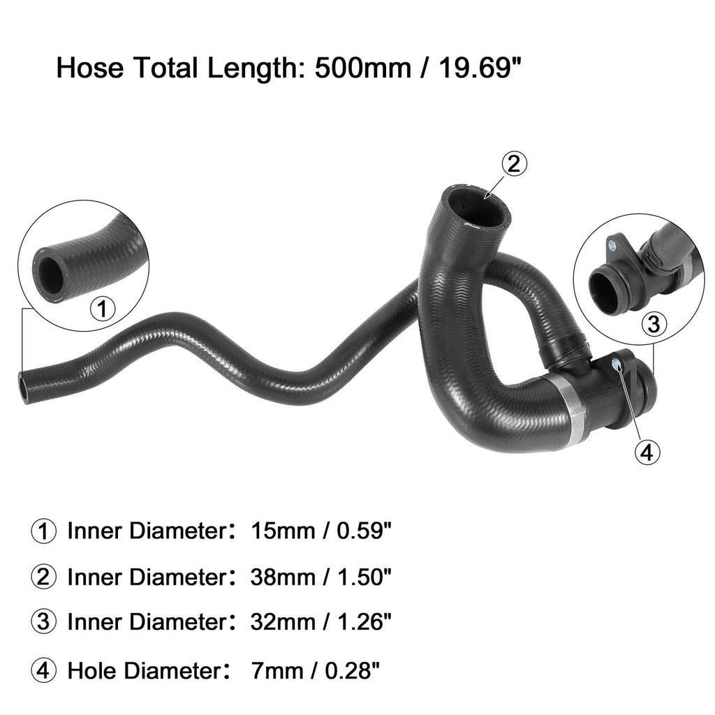 Coolant Water Hose from Expansion Tank Replacement for BMW 3 Series (2006–2019)