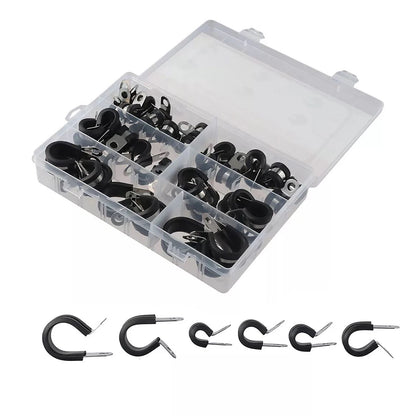 52x Wire Cable Clamps for Assorted Applications (304 Stainless Steel)