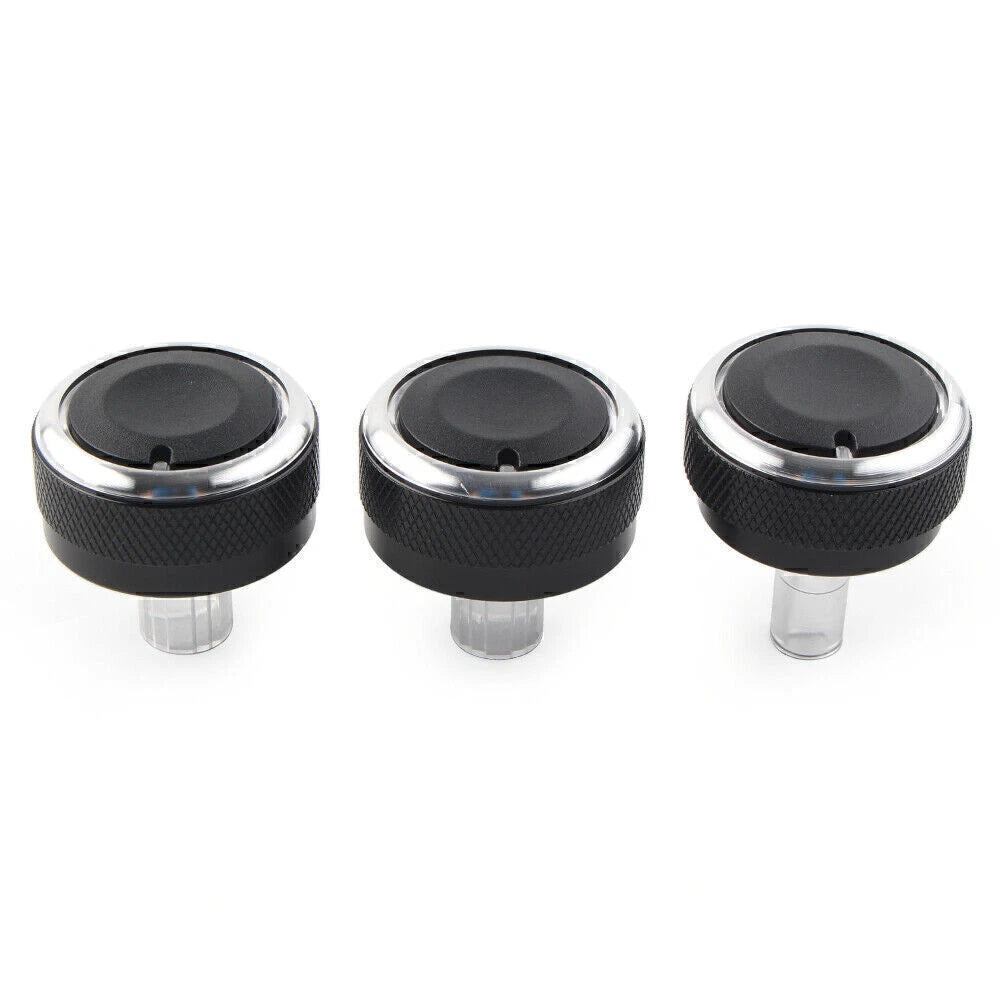 3Pcs A/C Switch Knob Climate Control Button Dials for Mazda 2 (2003–2014)