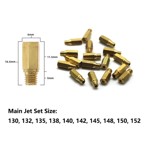 10pcs Main Jet Set 130-152 for PWK PE OKO KOSO