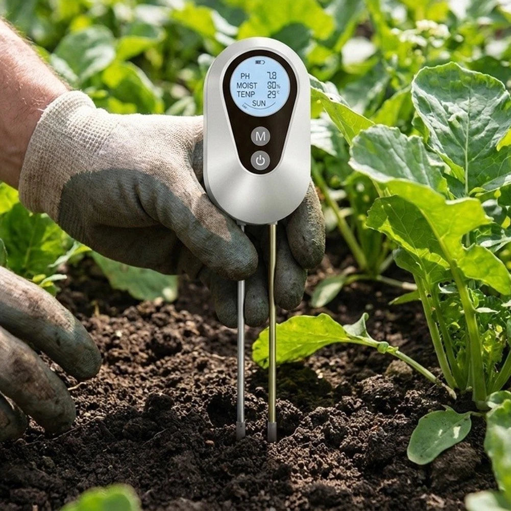 4-in-1 Soil Test Meter for Vegetable Gardens