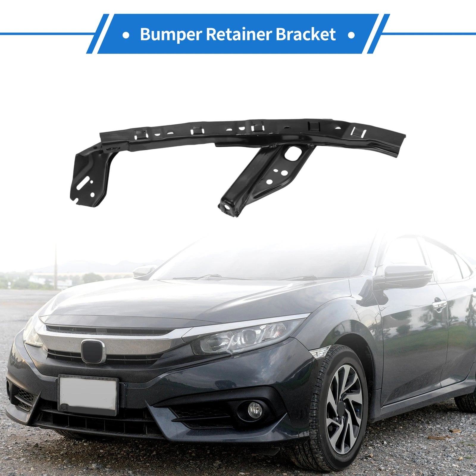 Front Left Bumper Retainer Bracket No. 71190TR0A00 for Honda Civic (2012–2015)