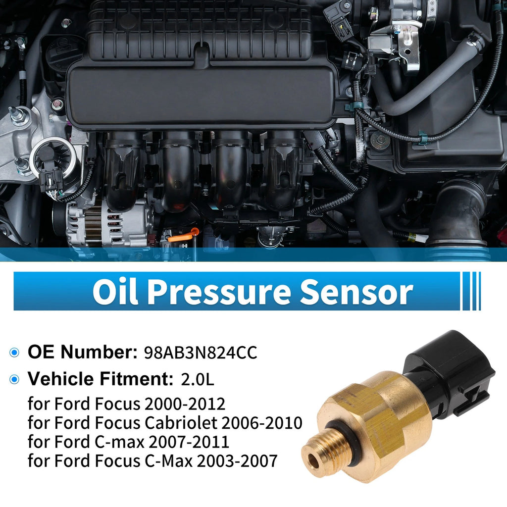 Engine Oil Pressure Sensor for Ford Focus (2000–2012) 2.0L, No.98AB3N824CC