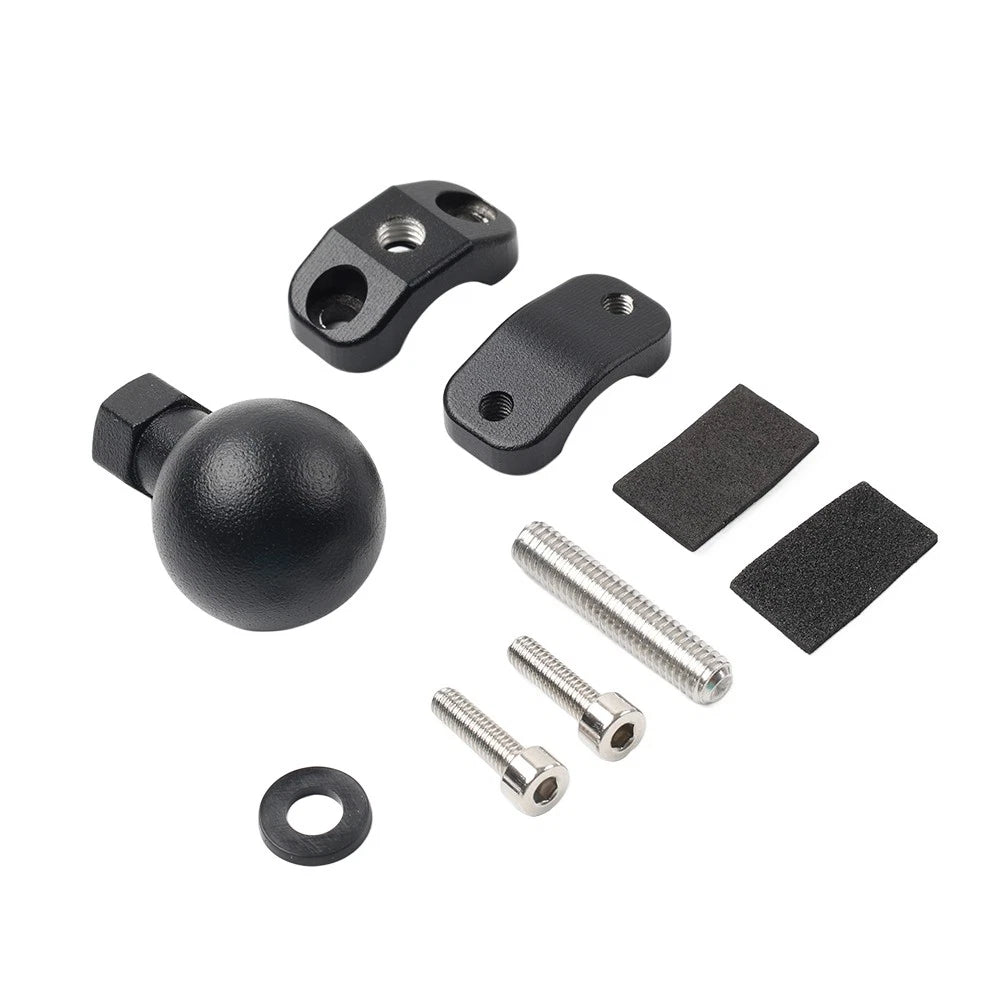 Universal Motorcycle Ball Head Base GPS Phone Holder Clamp Stand