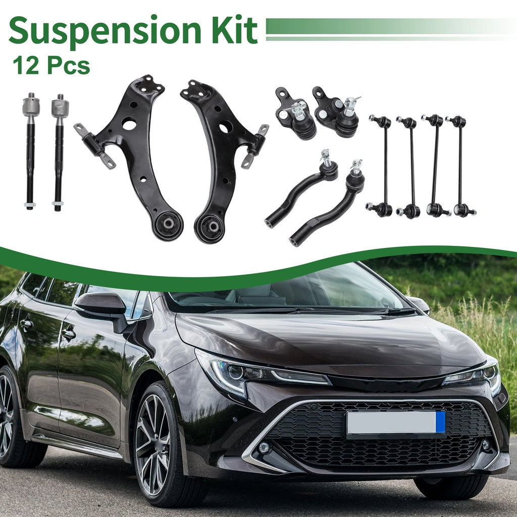 12PCS Front Suspension Lower Control Arm Kit for Toyota Camry (2005–2015)