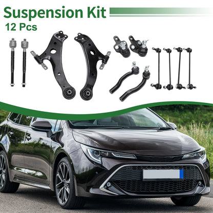 12PCS Front Suspension Lower Control Arm Kit for Toyota Camry (2005–2015)