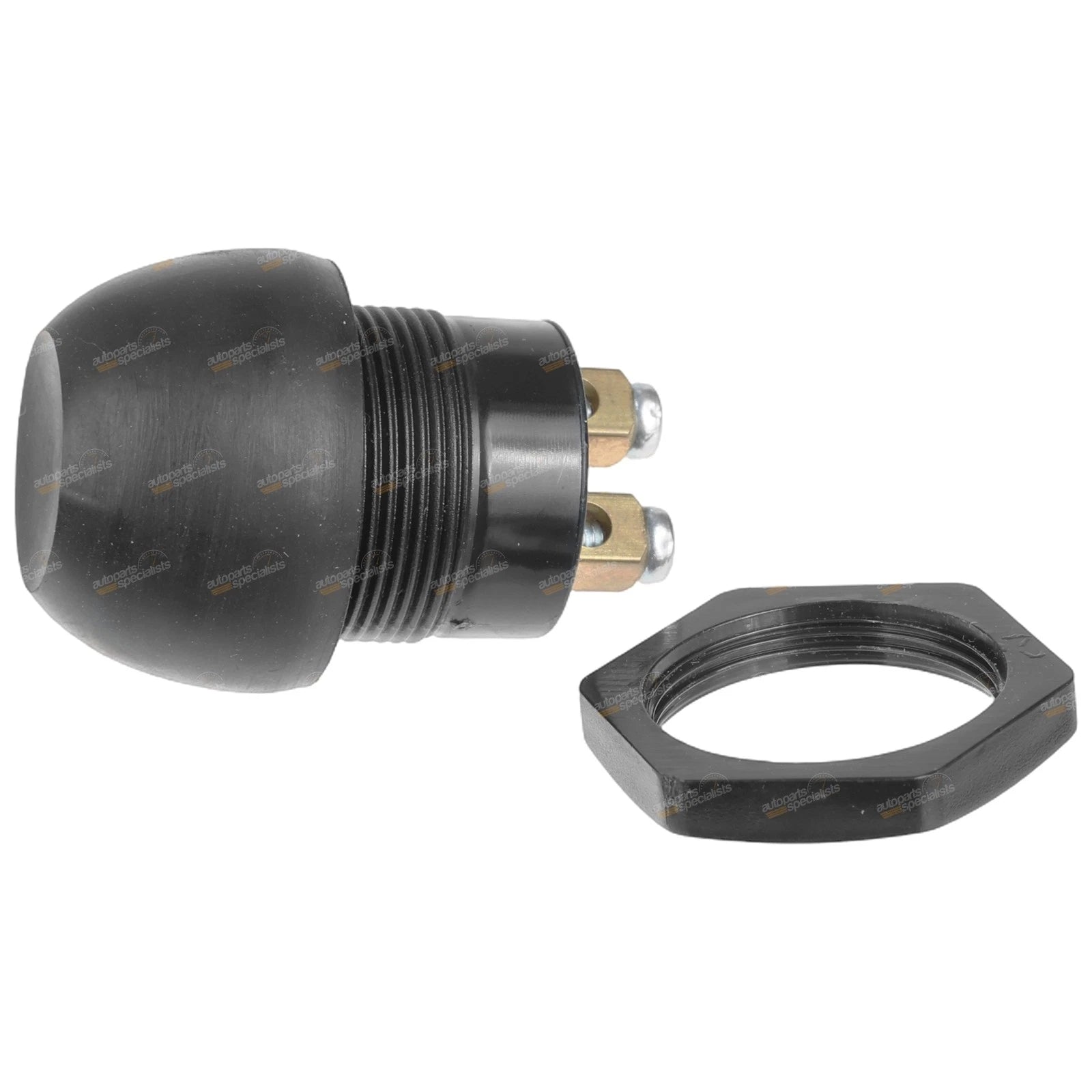 Push Button Horn Switch with Waterproof Rubber Boot for Universal (12/24V)