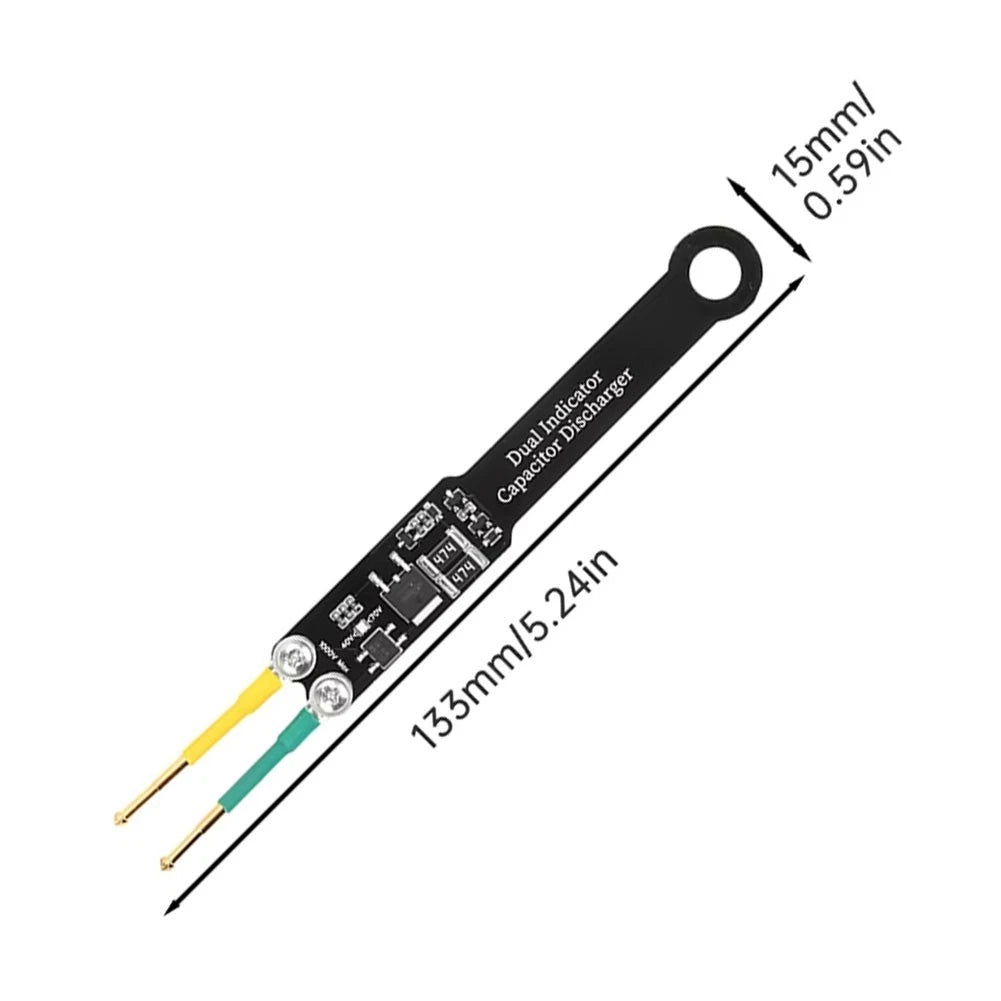 Capacitor Discharge Pen AC DC Voltage Tester with Adjustable Needle Distance
