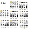 Set of 8 Carburetor Diaphragm Rebuild Kit for Walbro WA WT Series K10-WAT