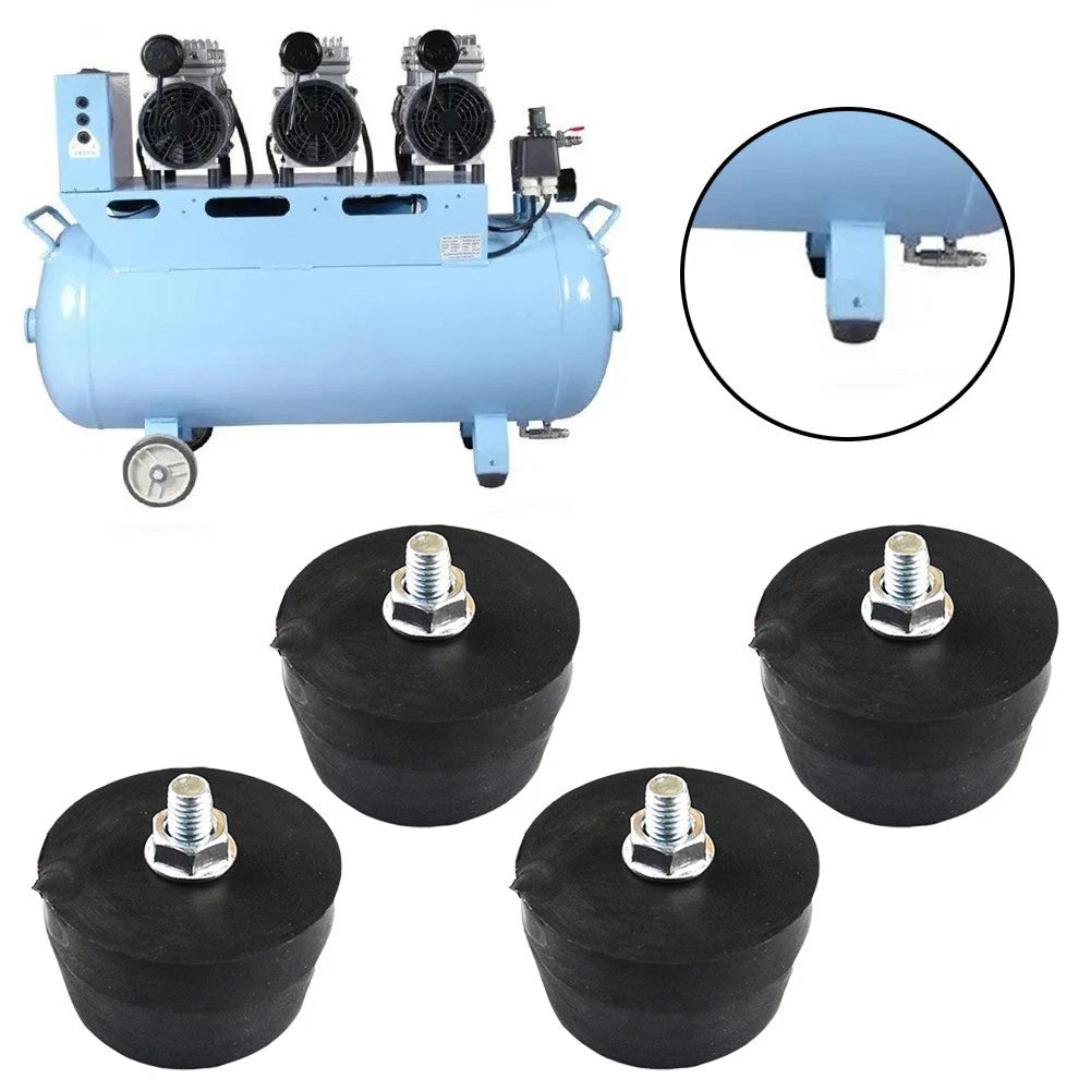 M8 Foot Pad for Air Compressor (52x28mm) - Non-Slip Shock Absorption