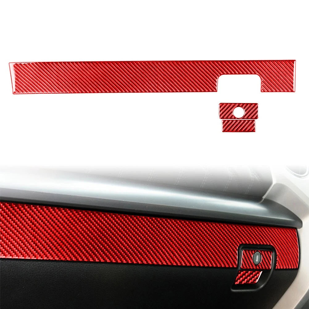 RHD Red Co-Pilot Storage Glove Box Panel Cover Trim for Toyota Tundra (2014–2021)