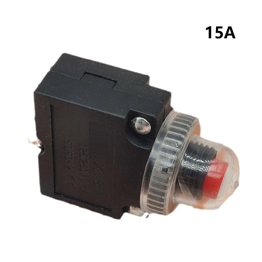 Electrical Overload Switch with 15A Fuse for Safety (Universal)