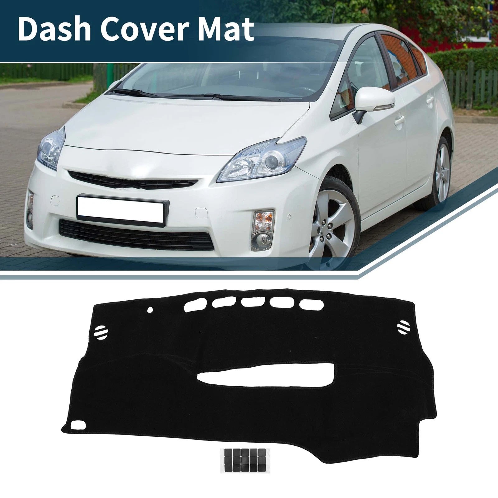 Dashboard Dash Cover Mat Replacement for Toyota Prius 2005–2015