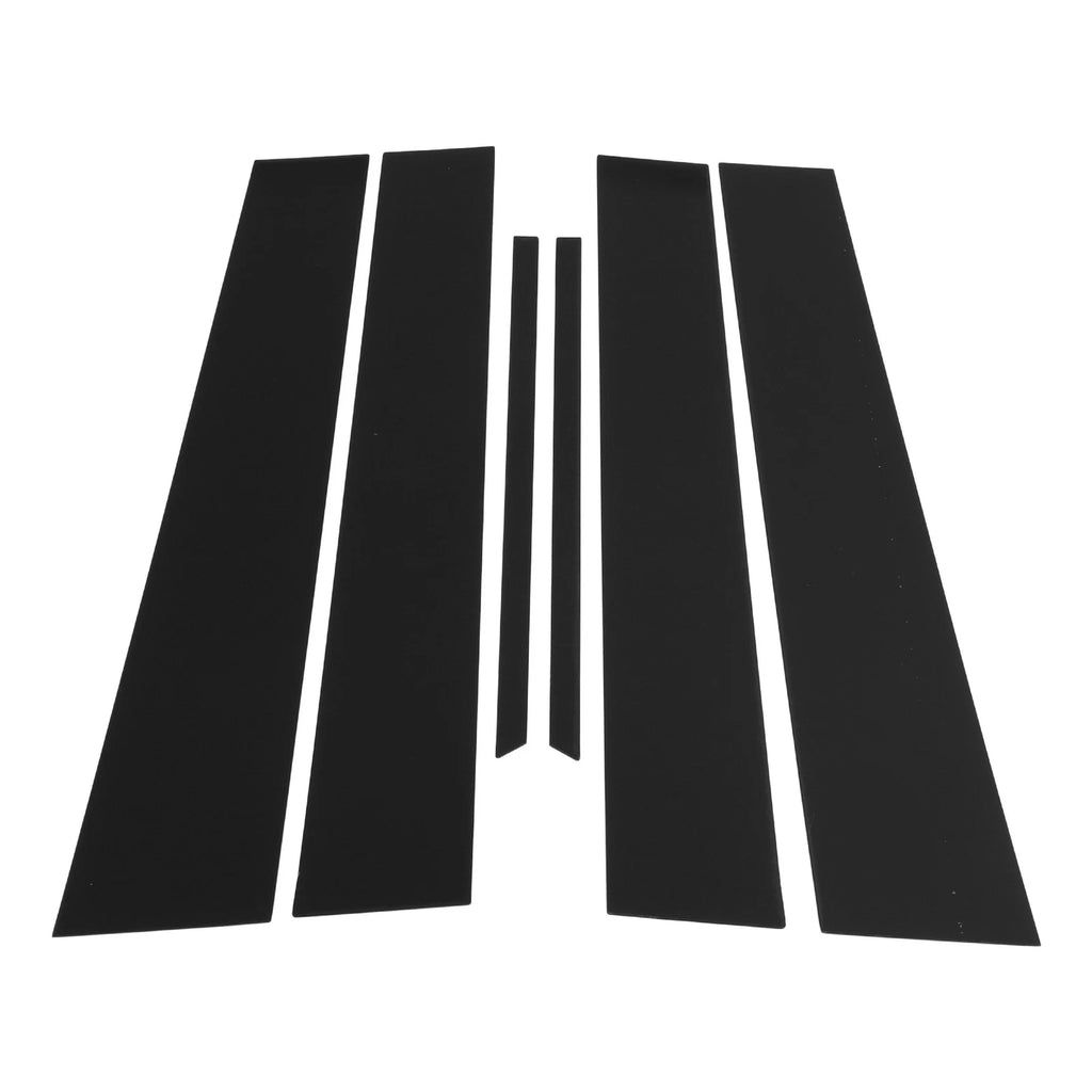 6 Pcs Pillar Window Trim Replacement for Chevy Equinox (2010–2017) Black
