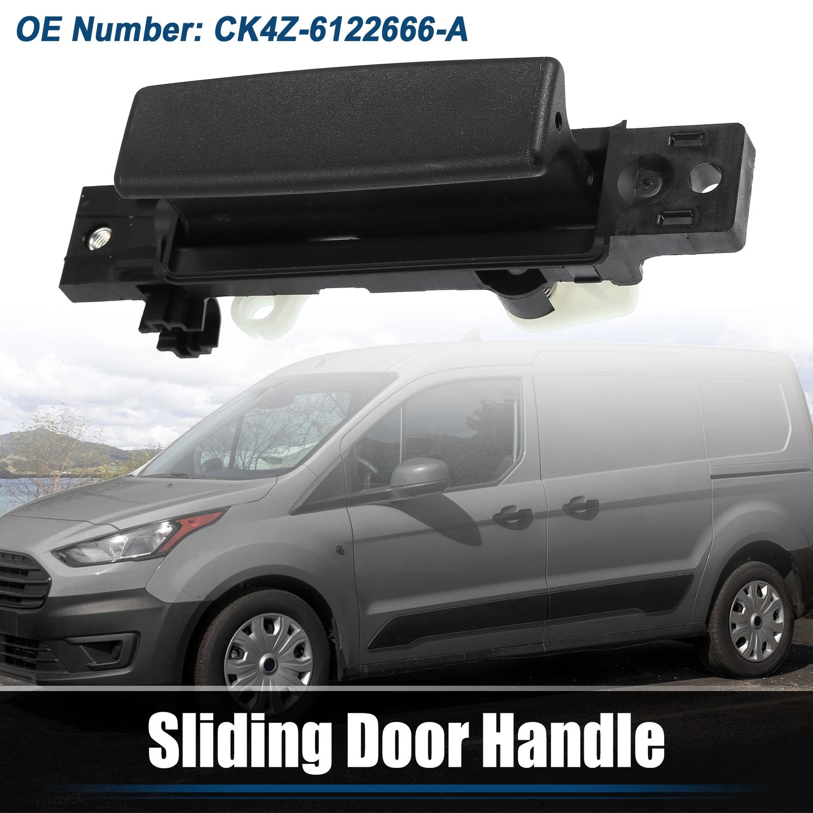 Interior Door Handle Front Left for Ford Transit T-150 Black (2015–2023)