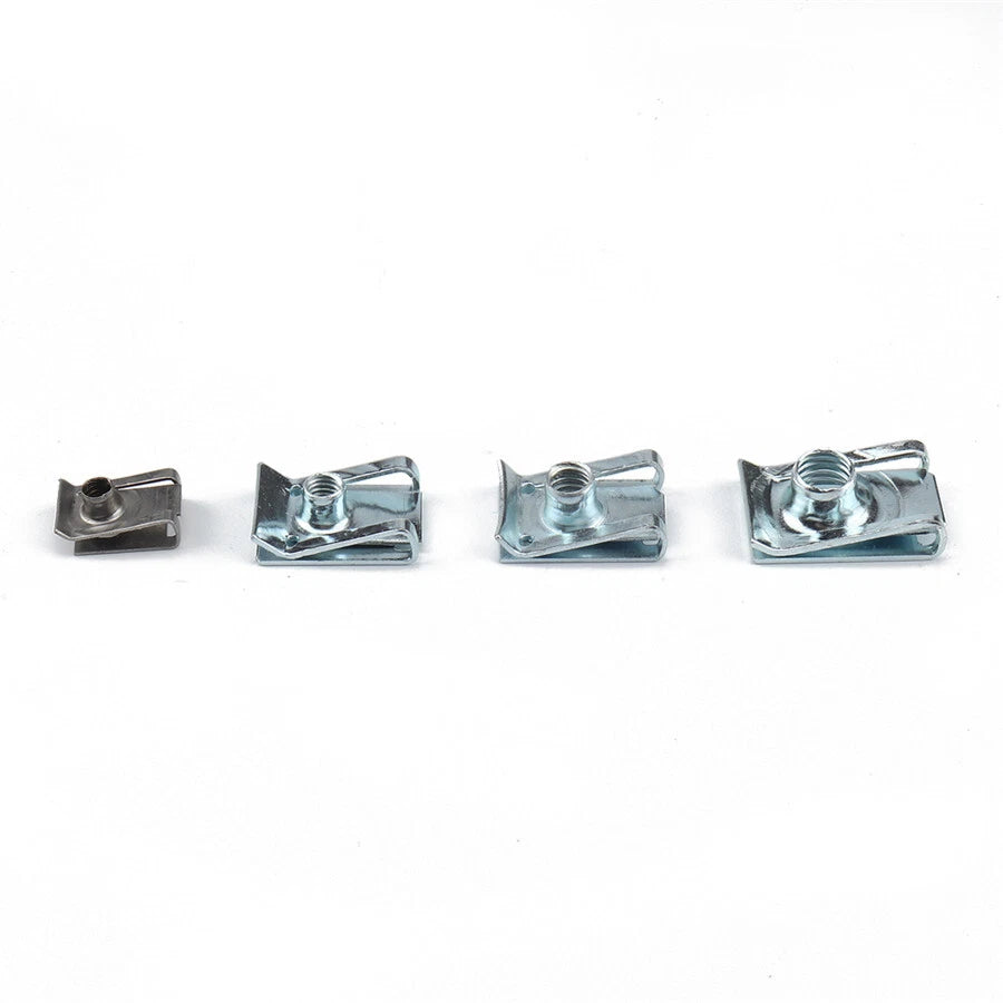200x Spire Clips Nuts for M4 M5 M6 M8 Fasteners Boxed Kits