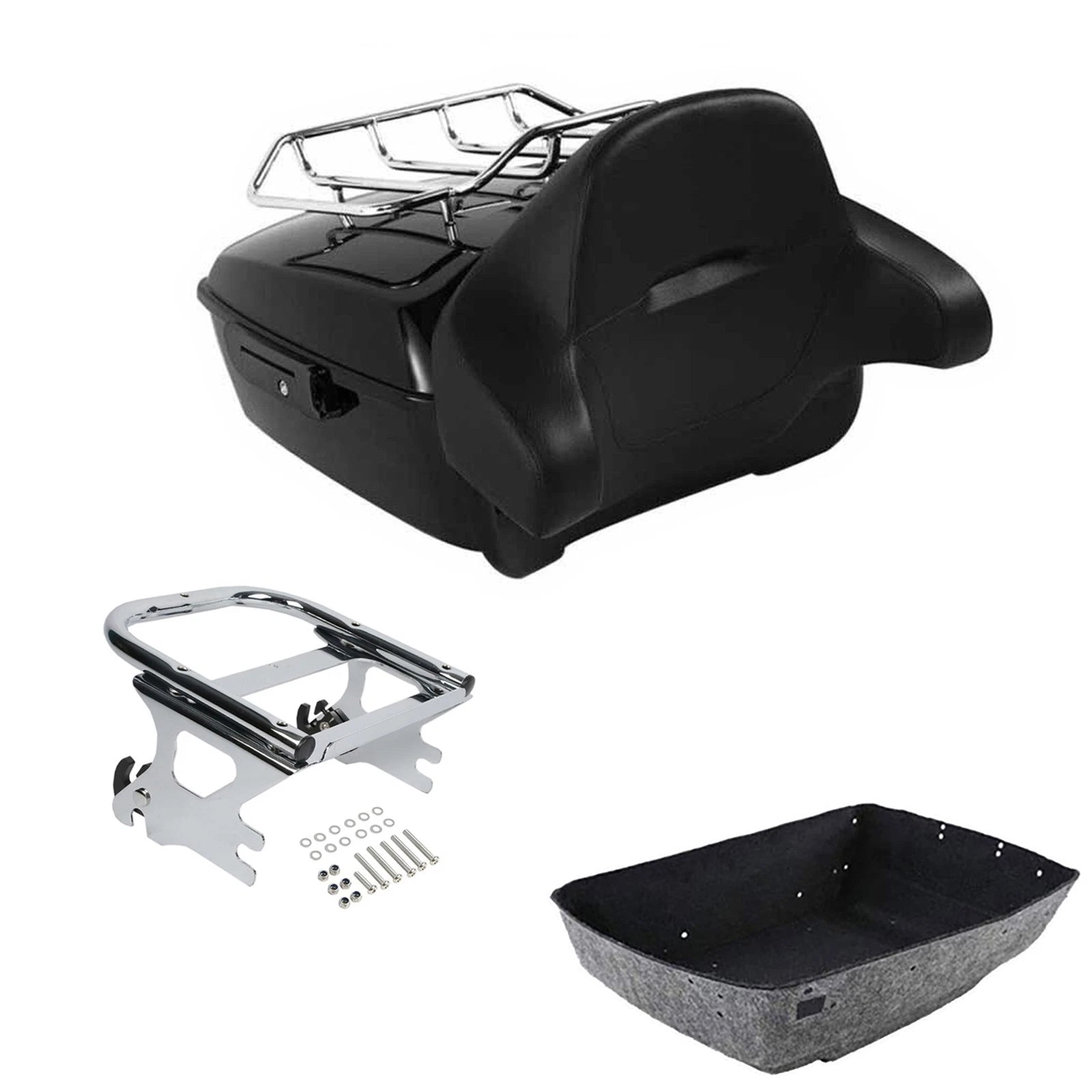 Trunk Backrest Mount Rack for Harley Touring Electra Glide (1997–2008)