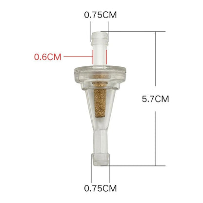 3pcs 6mm Inline Fuel Filter with 8 Clamps for ATV Dirt Bike