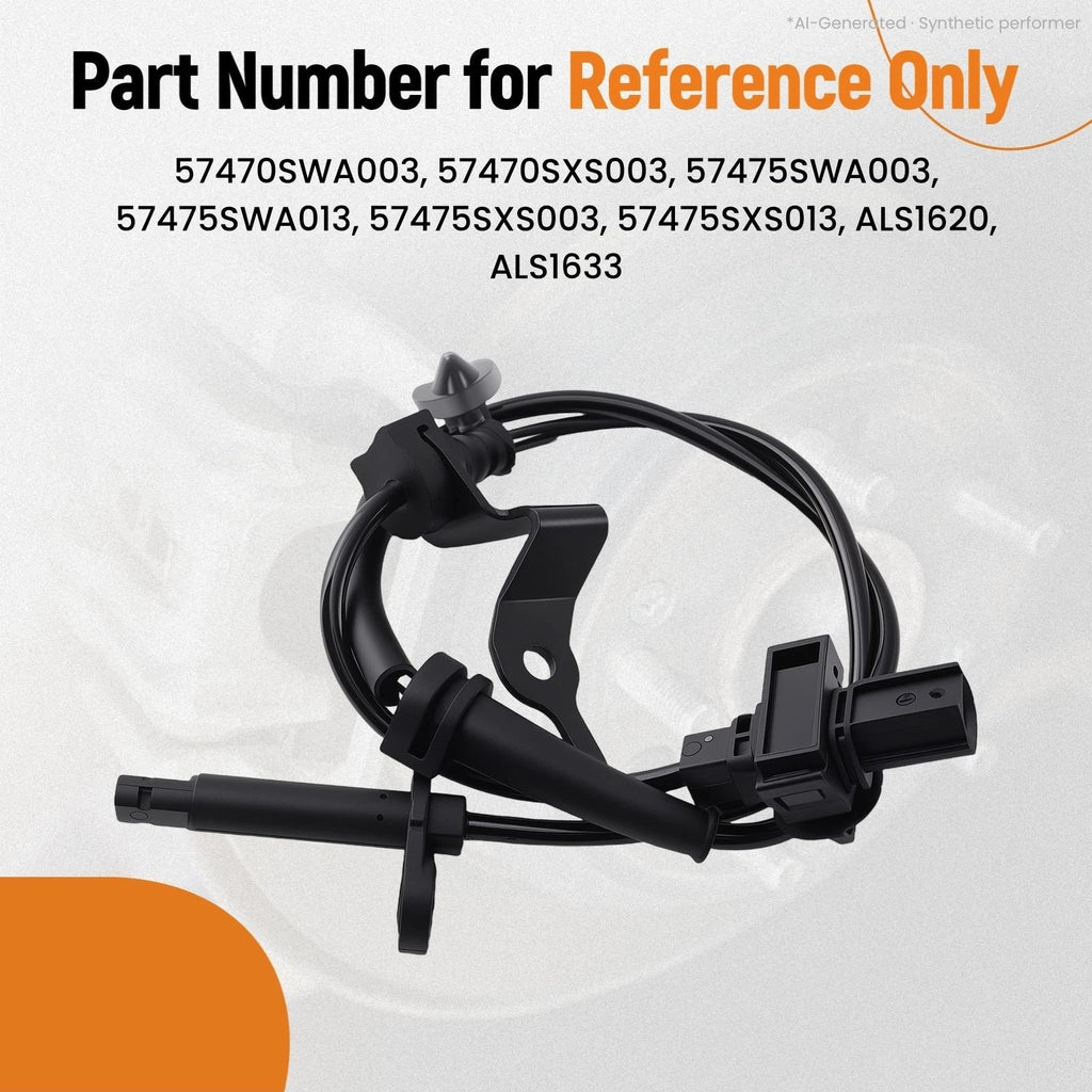 2Pcs ABS Sensor for Honda CR-V (2007–2011)