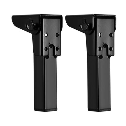 2 Pack Folding Iron Table Legs 90 Degree with Rubber Feet for Tables, Beds, Sofas